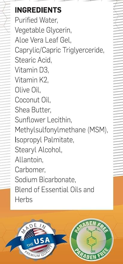BIOLABS PRO All Natural Vitamin D3 10000IU Vitamin D Cream - Maximum Strength - Fight Vitamin D Deficiency Naturally - with Vitamin K2 &amp Olive Leaf Extract - Safe &amp Effective (10000IU - 3.0oz
