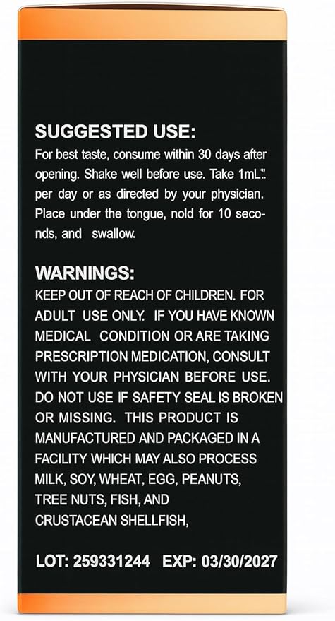 Ultra Vitamin B12 Complex Liquid Drops B12 Sublingual Complex B12 Vitamin 1000mcg - B12 Methylcobalamin for Energy Brain &amp Heart Support