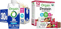 Bundle of Orgain 30g High Protein Shake Vanilla Bean 5g BCAAs 11 Fl Oz Pack of 12 + Orgain Organic Vegan Protein Bars Peanut Butter Chocolate Chunk10g Plant Based Protein Pack of 12