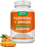 Turmeric Curcumin Supplement | 2400mg Turmeric Extract with 95% Curcuminoids with Bee Propolis Ginger MCT Oil Fat Soluble Vitamin C &amp Black Pepper - 105 Capsules (1PCS)