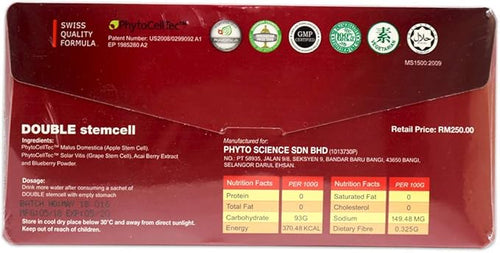 20 Pack Phytoscience Double StemCell Phyto Cell Tec Anti Aging Formula Swiss Quality Formula Rejuvenate Antioxidant Expiry 2020 Free Express Shipping