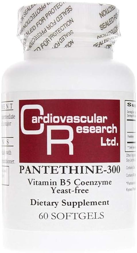 Cardiovascular Research Pantethine-300 Vitamin B5 White 60 Count