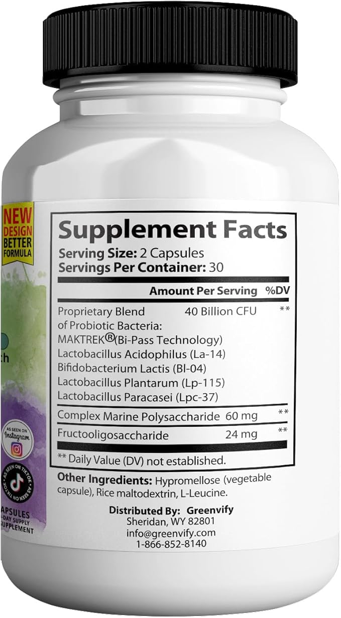 Ultra Healthy Teeth Max Probiotic Supplement 40 Billion CFU 60 Capsules Advanced Oral Health Formula (2)