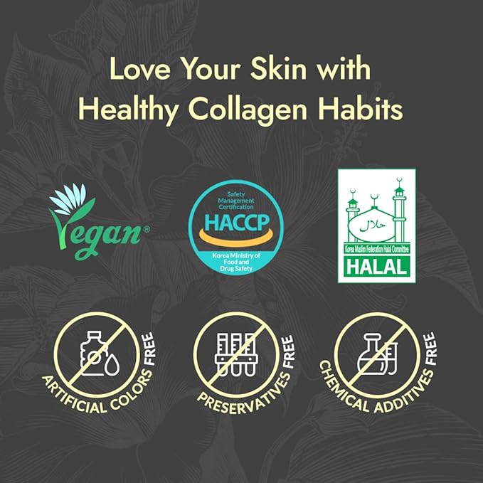 MIZON INNERSBIT Collagen Jelly 3300 Vegan Korean Collagen Jelly Snack with Vitamin C Hyaluronic Acid Biotin &amp Glutathione Edible Collagen Supplement for Skin Halal Certified (28)