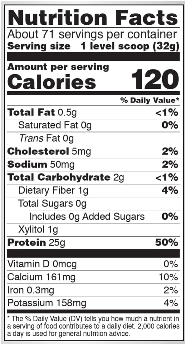 NOW Foods Sports Nutrition Whey Protein Isolate 25 g With BCAAs Creamy Vanilla Powder 5-Pound