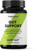 Gut Support Capsules - 15-Day Digestive Support with Psyllium Husk &amp Senna Leaf - Aids Bowel Function &amp Gut Wellness - 60 Active Capsules (1PCS)