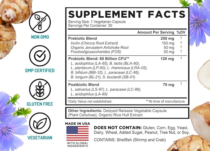 FarmHaven Magnesium Glycinate &amp Malate Complex and 60 Billion CFU Probiotic