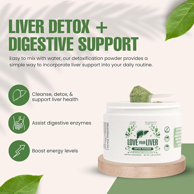 Detox Cleanse Powder - 84 Total Servings of Liver Cleanse Detox &amp Repair Powder with Milk Thistle Dandelion Root Turmeric Artichoke Leaf - Liver Supplement Drink for Liver Health Two Pack!