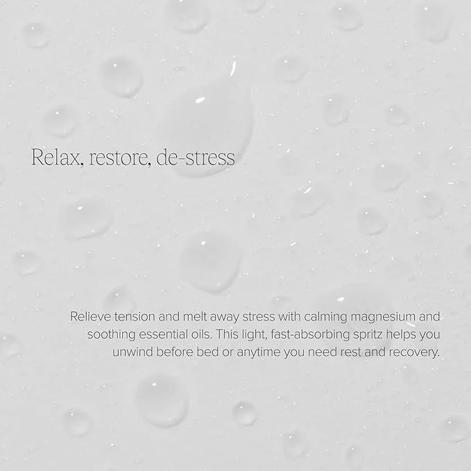 ALO Magnesium Oil Spray | for Sleep Stress &amp Anxiety Relief | Fast-Absorbing Magnesium with Valerian Root Arnica &amp Essential Oils | Non-Sticky Body &amp Pillow Mist | 3.2 oz