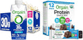 Bundle of Orgain 30g High Protein Shake Vanilla Bean 11 Fl Oz 12 Pack + Orgain Organic Vegan Protein Bars Chocolate Brownie 10g Plant Based Protein Pack of 12