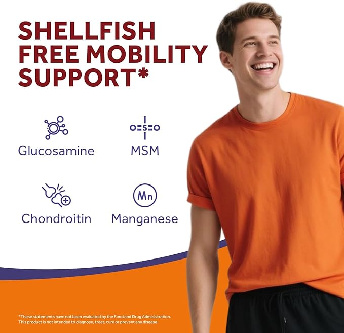 Doctor's Recipes Glucosamine Chondroitin MSM and Manganese Supplement 1800 mg Glucosamine HCl NO Shellfish Healthy Structure &amp Movements Flexibility Support for Men &amp Women 240 Tablets