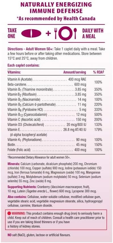 Jamieson Multi Complete Vitamin for Women 50+ 90 Caplets …