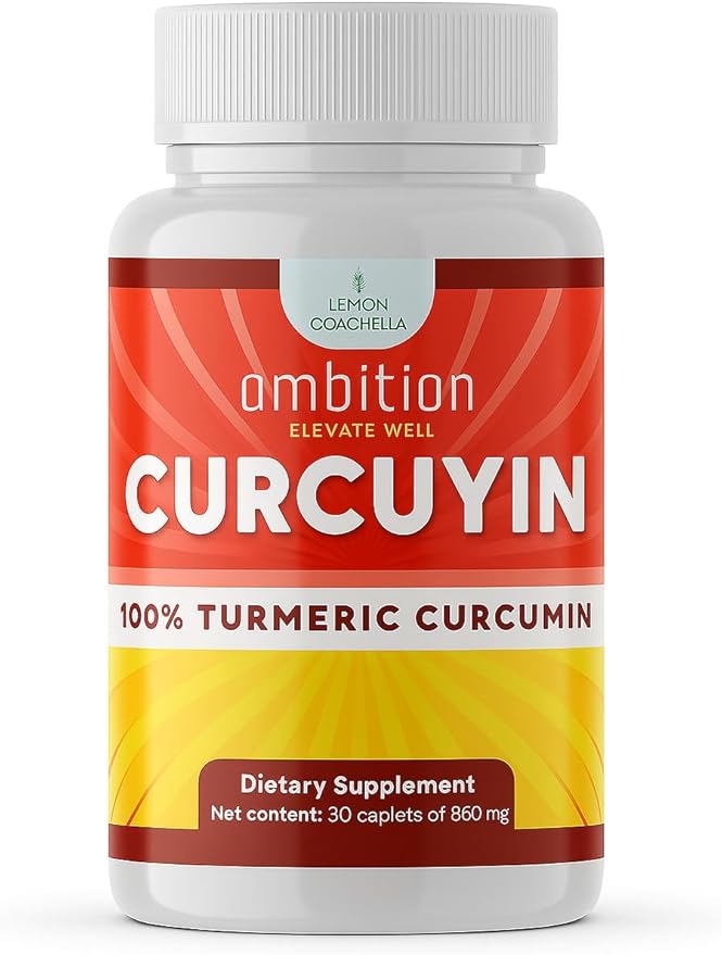 CURCUYIN Turmeric | Capsulas de Curcuma Organica: Potente Formula Antioxidante | Apoyo para Inflamacion y Digestion | 860 mg 30 caps