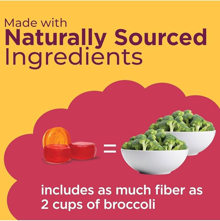 Country Farms Fiber Care Prebiotic Gummies 6g of Fiber Per Serving FOS from Beets Digestive Health Supports Regularity Mixed Fruit Flavor (240 Gummies)
