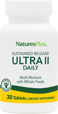 NaturesPlus Ultra II Daily - 30 Tablets - Multivitamin with Whole Foods for Overall Well-Being - Supports Energy &amp Immune Health - Sustained Release - 30 Servings