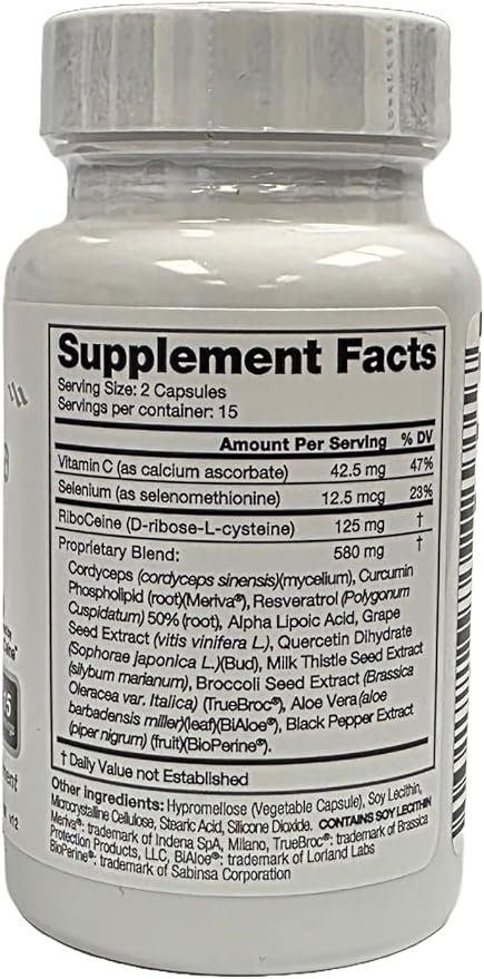 Cellgevity Advanced Riboceine Technology 30 Vegetable Capsules 15 Servings