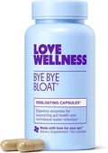 Love Wellness Bye Bye Bloat | Digestive Enzymes for Fast Acting Bloating Relief for Women | Helps Reduce Water Retention &amp Gas Relief | Supports Digestive Health with Fenugreek &amp Dandelion | 6