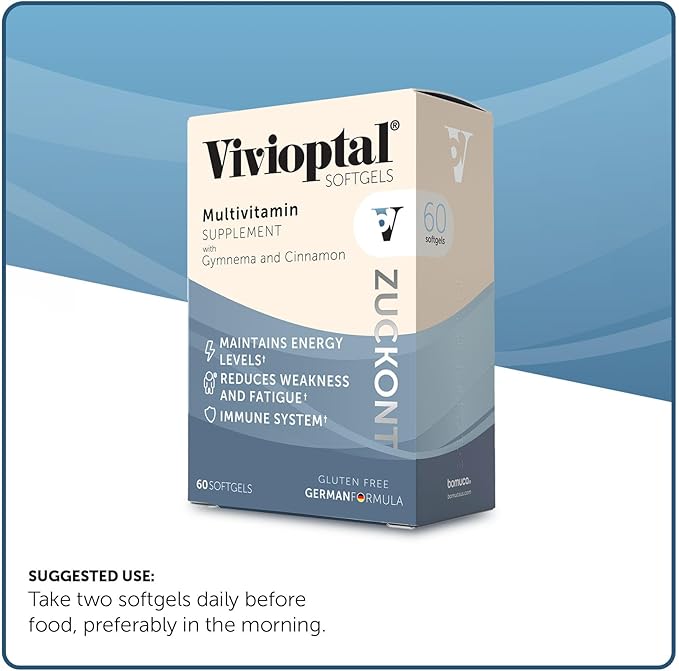 Vivioptal with Gymnema and Cinnamon Multivitamin Supplement 60 Softgels