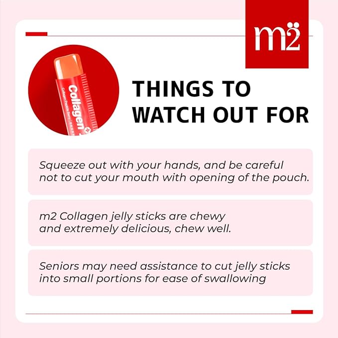 m2 Jelly Super Korean Collagen Jellies Stick – Korean Collagen Sticks Supplement for Women Cutting Gel Style Beauty &amp Wellness Support Jelly Daily Boost Stick Pouches Berry Flavor(10 Count)