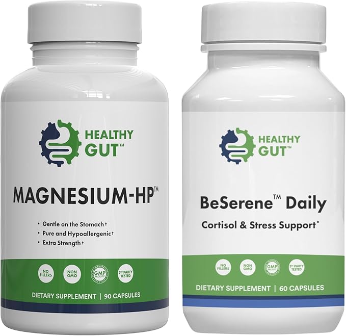 Healthy Gut Magnesium-HP 90 Capsules and BeSerene Daily 60 Capsules