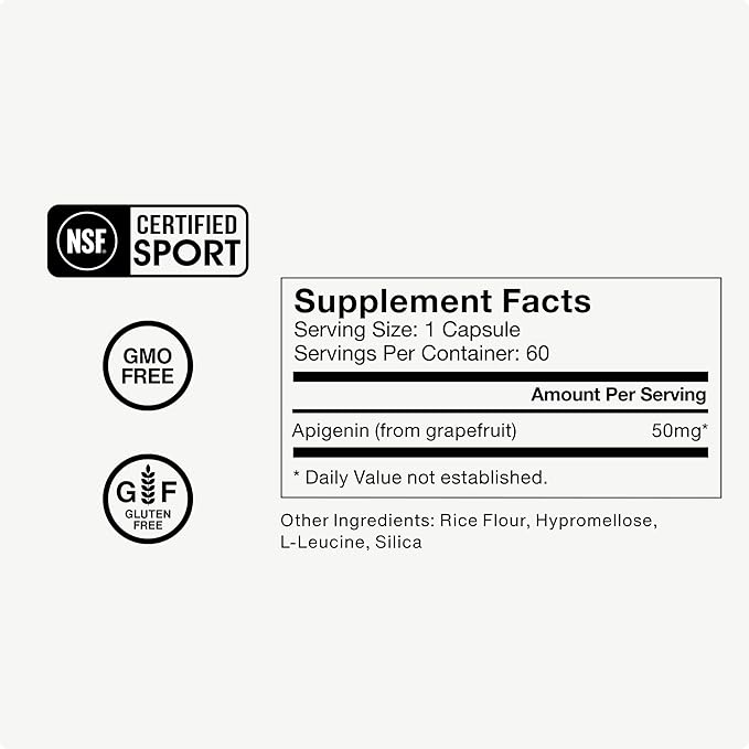 Momentous Magtein Magnesium L-Threonate 145mg Apigenin Supplement &amp L-Theanine Supplement - Supports Cognitive Function &amp Promotes Rest Relaxation &amp Focus - NSF Certified GMO-Free Gl
