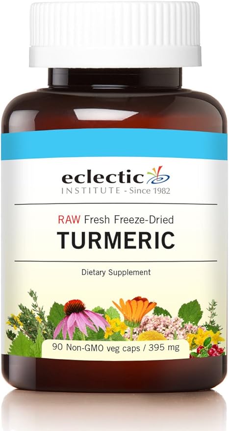 Eclectic Turmeric Cog Freeze Dried Vegetables with Glass Blue 90 Count