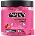 Creatine Monohydrate Gummies for Men &amp Women-5g of Creatine Monohydrate per Serving- Help Increase Strength and Build MuscleSugar FreeVeganStrawberry Flavor 120 Count