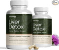 Somalogy Liver Cleanse Detox &amp Repair 2pcs Milk Thistle NAC TUDCA Glutathione &amp Dandelion Root – Natural Liver Function Formula –2x60 Capsules
