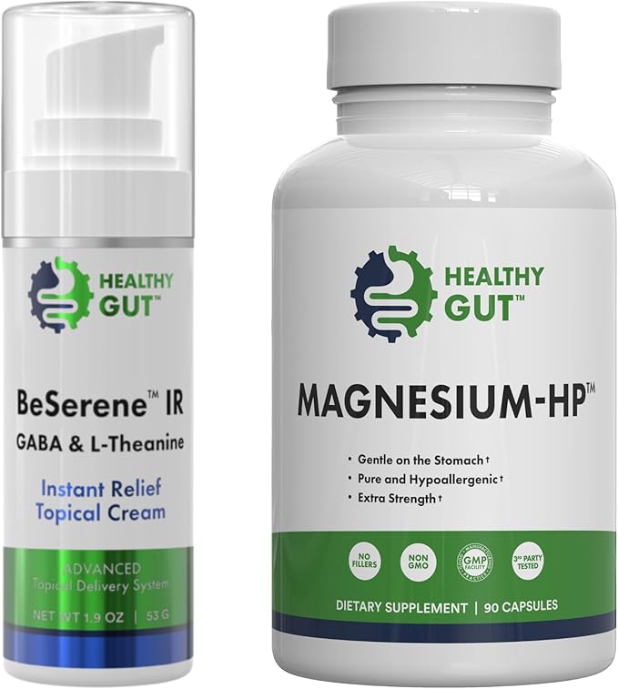 Healthy Gut BeSerene IR 1.9 oz and Magnesium-HP 90 Capsules