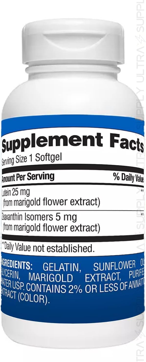 Members Mark Lutein with Zeaxanthin 25 mg &amp 5 mg (150 Count.) – Supports Eye &amp Vision Health Blue Light Protection USP Verified