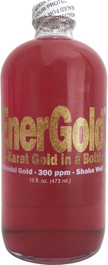 EnerGold® 99.99%-Pure Ultraconcentrated 300-ppm Ruby-Red Colloidal Gold. Deflect Radiation &amp EMFs Repair DNA Regenerate Pineal Gland Rejuvenate All Tissues of The Body Energize Your Aura...