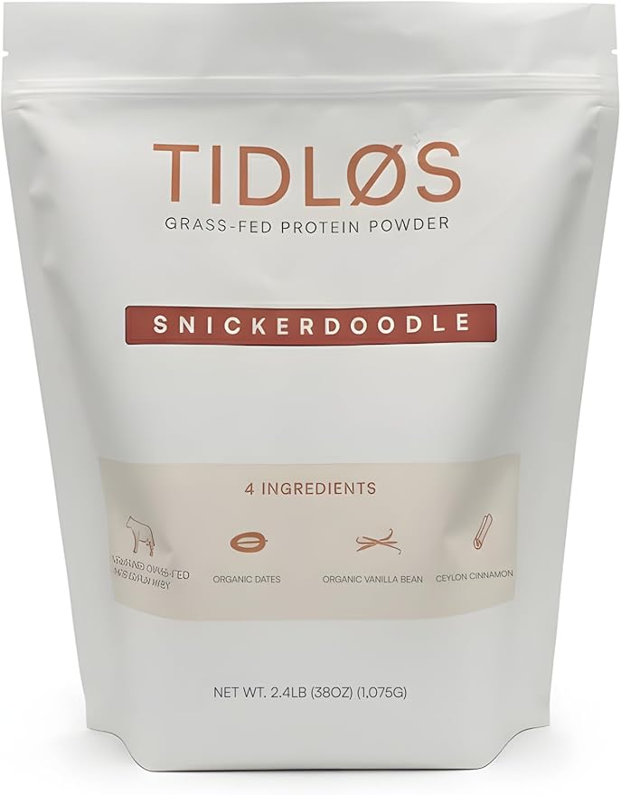 TIDLOS Grass-Fed Protein Powder (Snickerdoodle)