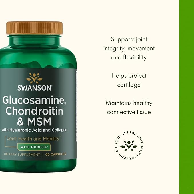 Swanson Glucosamine Chondroitin &amp Msm with Hyal-Joint 90 Capsules