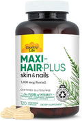 Country Life Maxi-Hair Plus Biotin Supports Healthy Hair Skin and Nails Daily Supplement 120 ct
