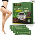 Premium Green Coffee Bean Extract Powder - Gluten-Free Green Coffee Bean Extract Supplements with 10 Natural Health Blends Instant Coffee 180g (18 Sachets)