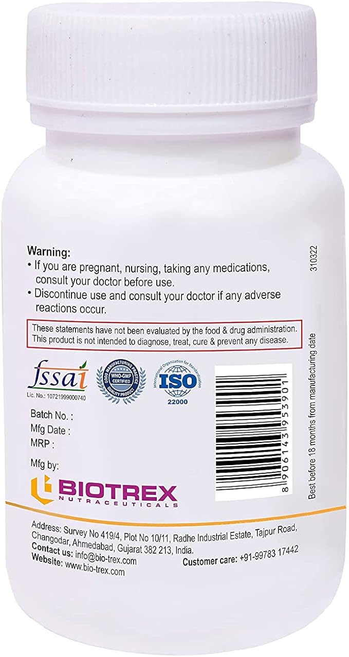 Verem Nutraceuticals Vitamin B12 with B1 B5 B6 B9(Folic Acid) Alpha Lipoic Acid ALA &amp Inositol Supplements | Energy Management | Antioxidant | 60 Tablets