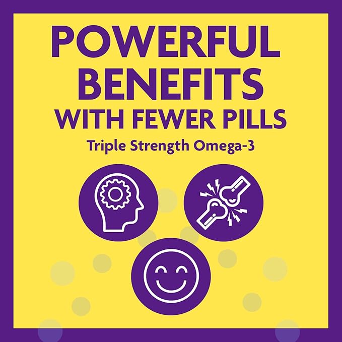 InnovixLabs Triple Strength Omega 3 Supplement Burpless Fish Oil for Women and Men - 900 mg EPA &amp DHA Brain &amp Joint Support Award Winning &amp Third-Party Tested 200 Softgels