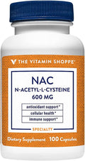 The Vitamin Shoppe NAC N-Acetyl-L-Cysteine Promotes Cellucor Health Immune (100 Capsules)