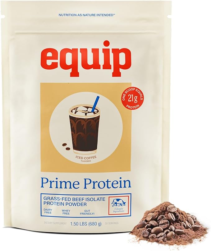 Equip Foods Prime Protein Powder Peanut Butter &amp Prime Protein Powder Iced Coffee