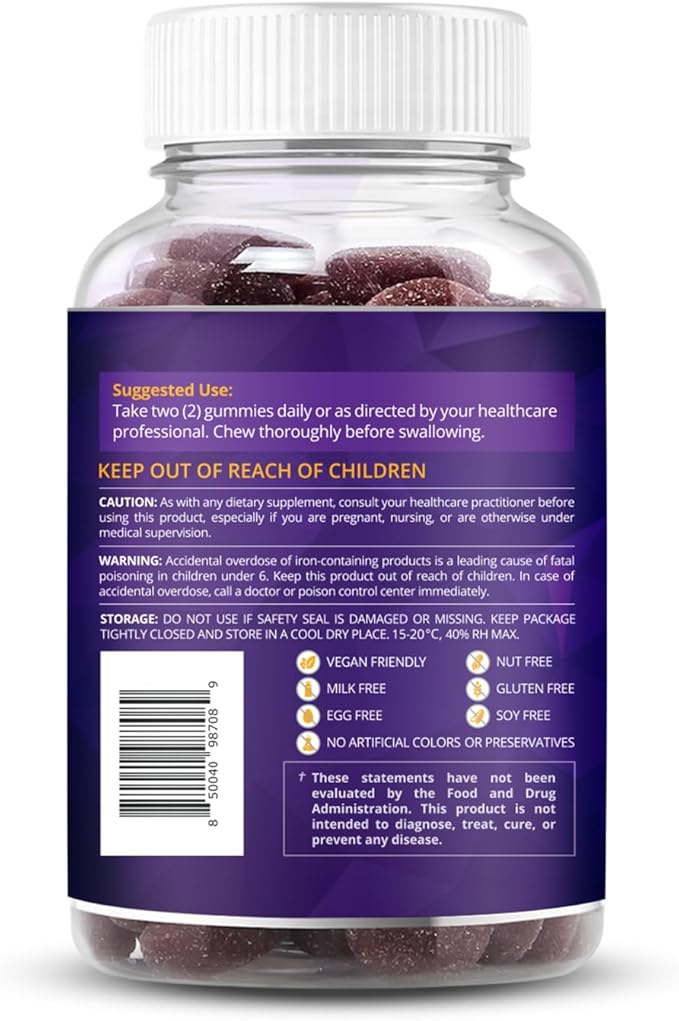 BeLive Iron and Vitamins D3 B12 Bundle for Energy Blood Oxygen Inmune Support and Enhanced Bone and &amp Muscle Strength