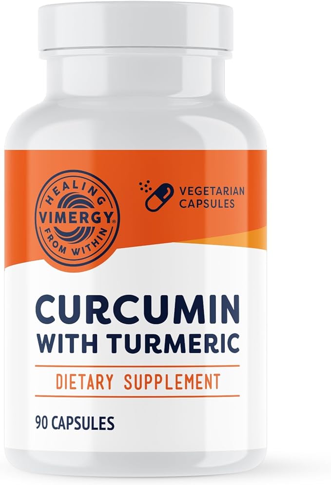 Vimergy Curcumin with Turmeric Supplement 1000mg Curcumin Extract/Serving – Liquid Capsules - Non-GMO Gluten-Free Kosher Vegan &amp Paleo Friendly Turmeric Curcumin Supplement
