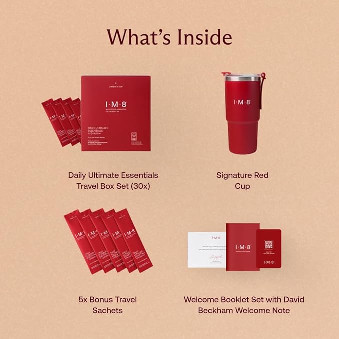IM8 Daily Ultimate Essentials All-in-One Multivitamin Supplement (Standard Starter Kit + Travel Starter Kit)