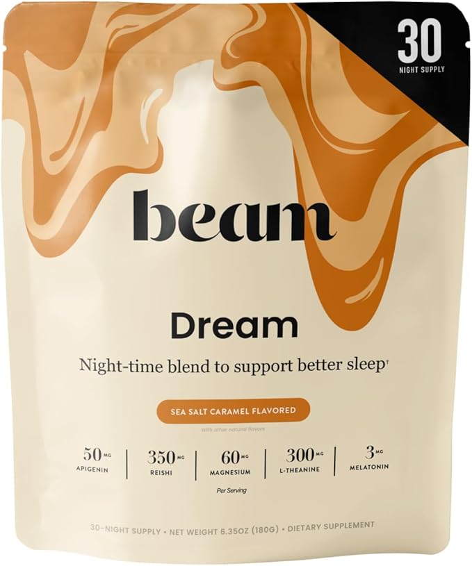 Beam Dream Sleep Powder &amp Creatine Bundle Third Party Tested Natural Sleep Aid &amp Recovery Supplement with Micronized Creatine Monohydrate Unflavored Pure Creatine Powder for Muscle Strength