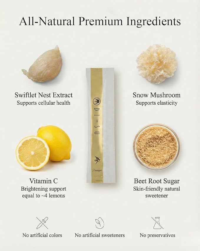 BI-SU Beauty Essence Collagen Jelly Stick with Vitamin C Fish Collagen Peptides Anti Aging Maintain Skin Elasticity Immunity Support Japan Beauty Skin Care Secret Cranberry Flavor 30 PCS