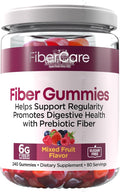 Country_Farms Fiber Care Prebiotic Gummies (240 Count - Value Pack) 6g of Fiber Per Serving FOS from Beets Digestive Health Supports Regularity Mixed Fruit Flavor 80 Servings