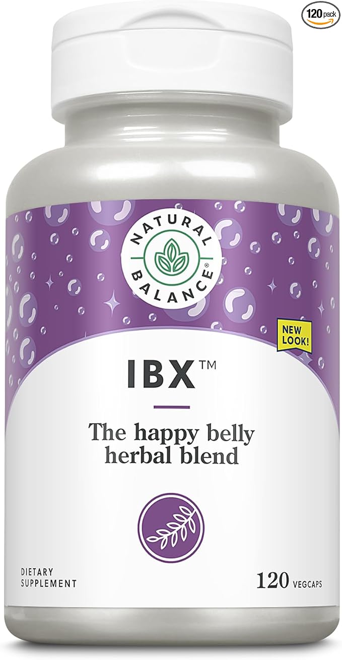 Natural Balance IBX Soothing Bowel Formula | Supports Digestive Health | 120 Veggie Caps