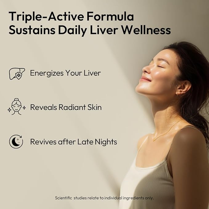 BIGVITA CoCrystal Liver Detox+ | 16x Absorption with Cocrysta™ Silybin | Glutathione Turmeric Selenium Milk Thistle | Detox &amp Repair Formula for Energy Daily Liver Health – 60 Capsules