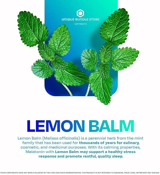 Unique Bundle Store Spring Valley melatonin 10mg 120 Tablets with Lemon Balm Extract Dietary Supplement for Sleep and Immune System Support - 7 Day Pill Organizer Included (Pack of 3 (360 CT))