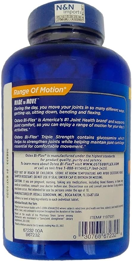 Osteo Bi Osteo Bi Flex Tripple Strength Supplement (200 Count Pack of 1)