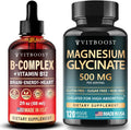 Vegan Vitamin B12 with B Complex 20000 mcg with Magnesium Glycinate 500mg